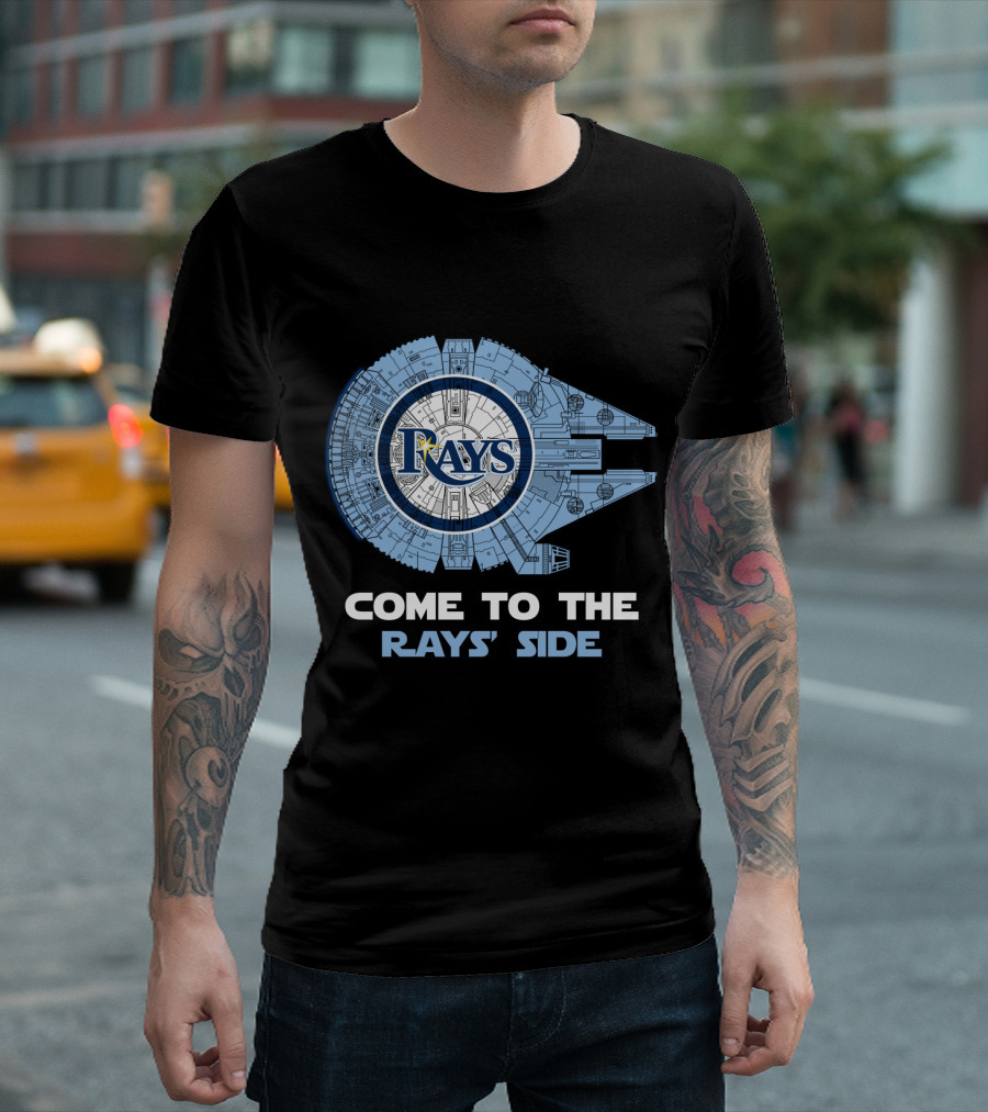 Tampa Bay Rays Come to the Rays' Side Millennium Falcon T-Shirt