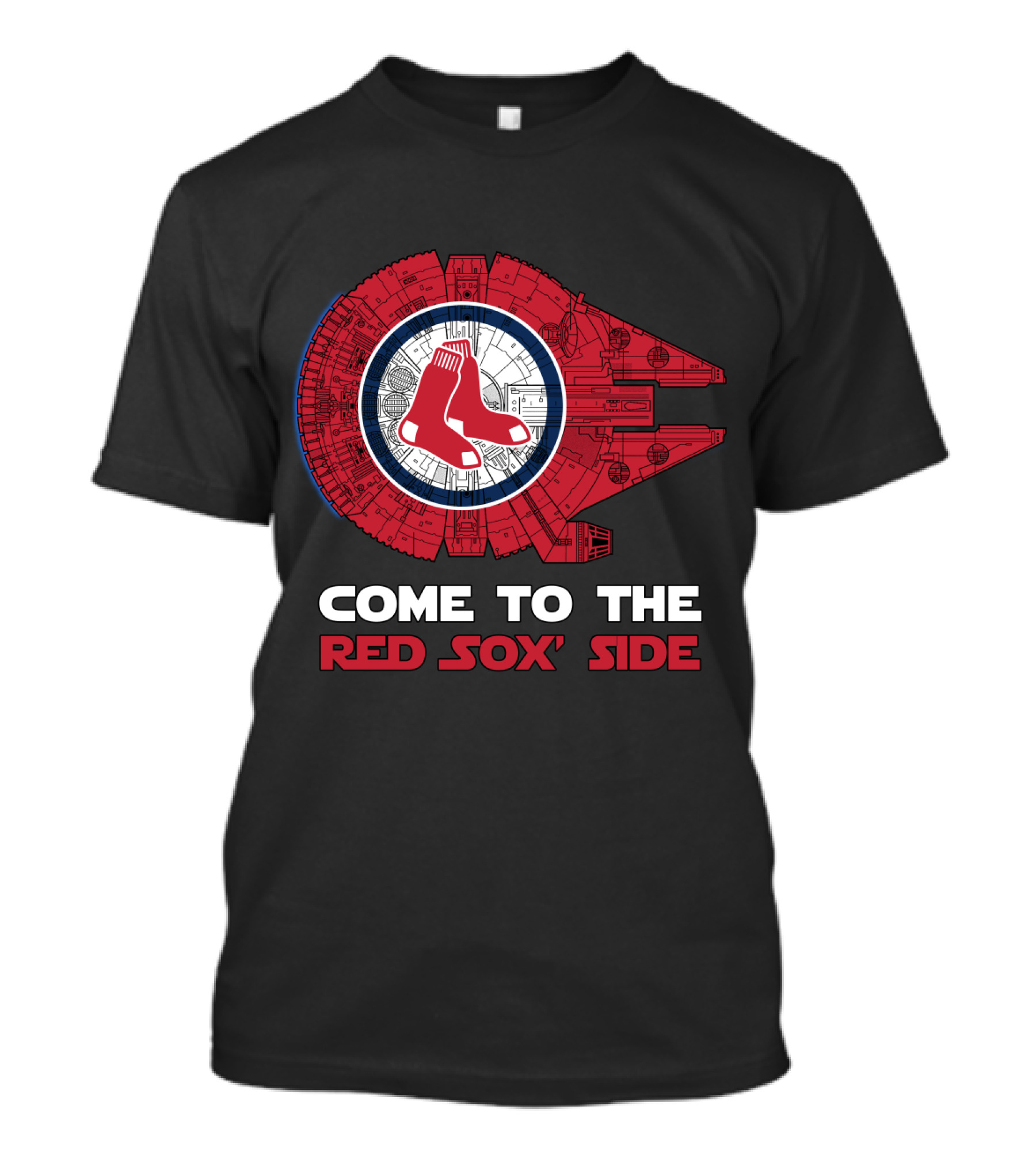 Come To The Red Sox' Side Millennium Falcon MLB T-Shirt