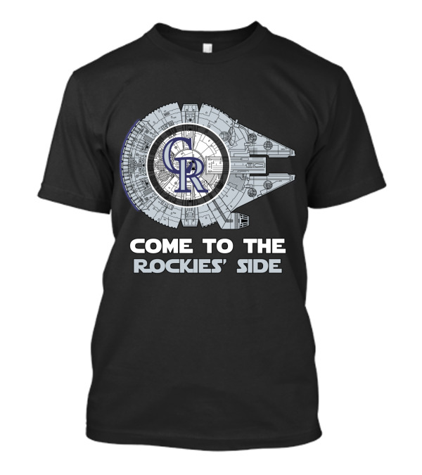 Come To The Rockies' Side Colorado Rockies Millennium Falcon MLB T-Shirt