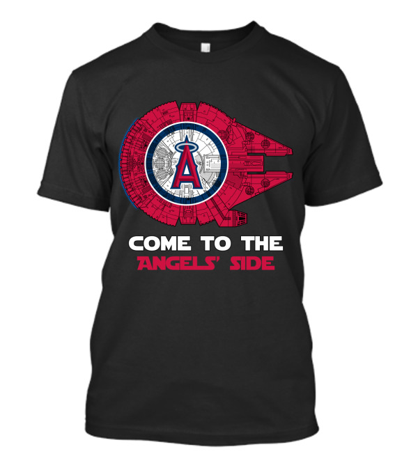 Los Angeles Angels Come To The Angels' Side Millennium Falcon MLB T-Shirt