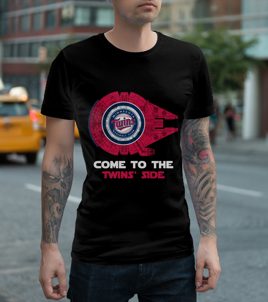 Minnesota Twins Baseball Club Come to the Twins' Side Millennium Falcon MLB T-Shirt
