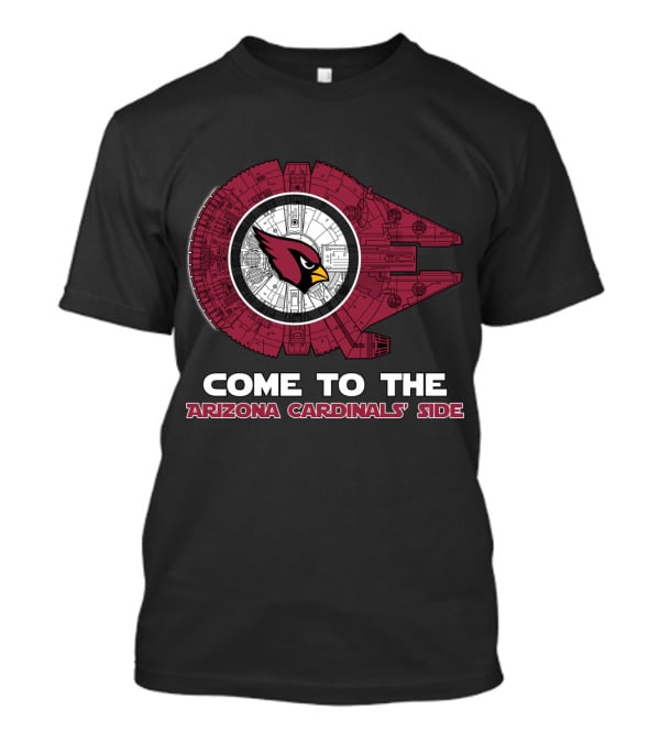 Come To The Arizona Cardinals' Side Millennium Falcon Nfl T-Shirt