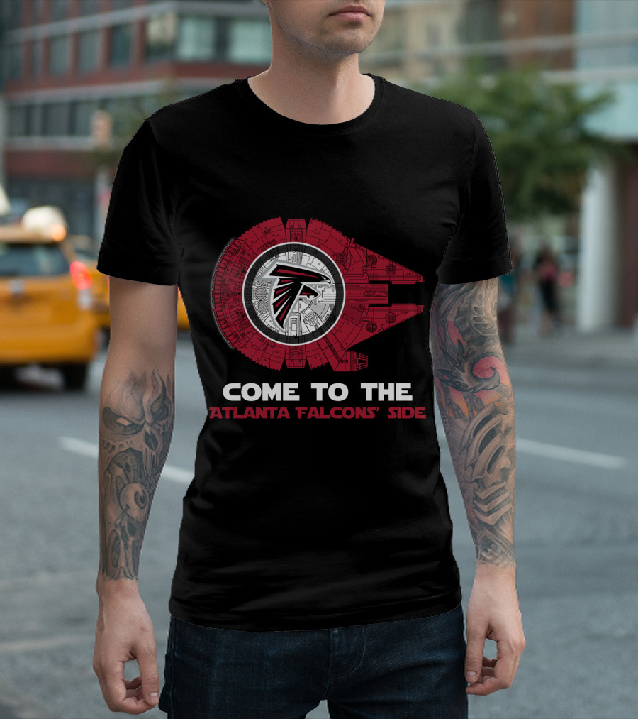 Come To The Atlanta Falcons' Side - Millennium Falcon Nfl T-Shirt