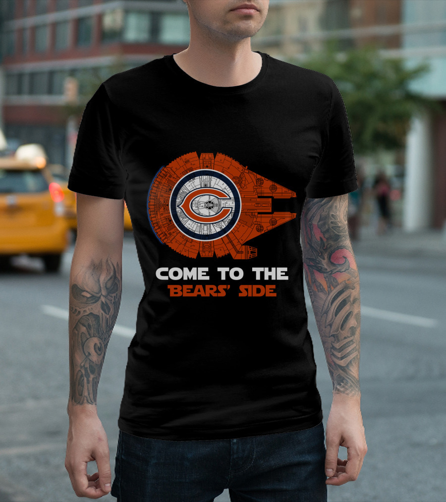 Come To The Bears' Side Millennium Falcon Chicago Bears Nfl T-Shirt