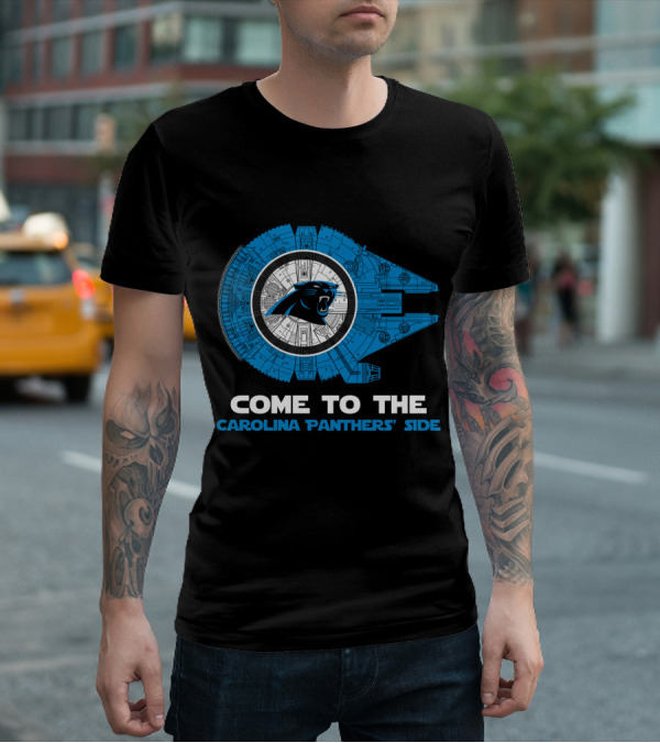 Come To The Carolina Panthers' Side Millennium Falcon Nfl T-Shirt