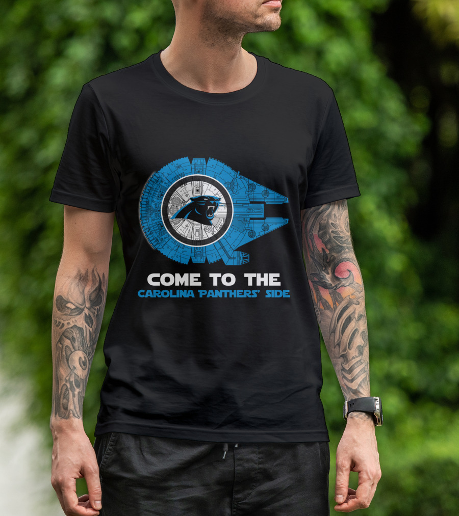 Come To The Carolina Panthers' Side Millennium Falcon Nfl T-Shirt