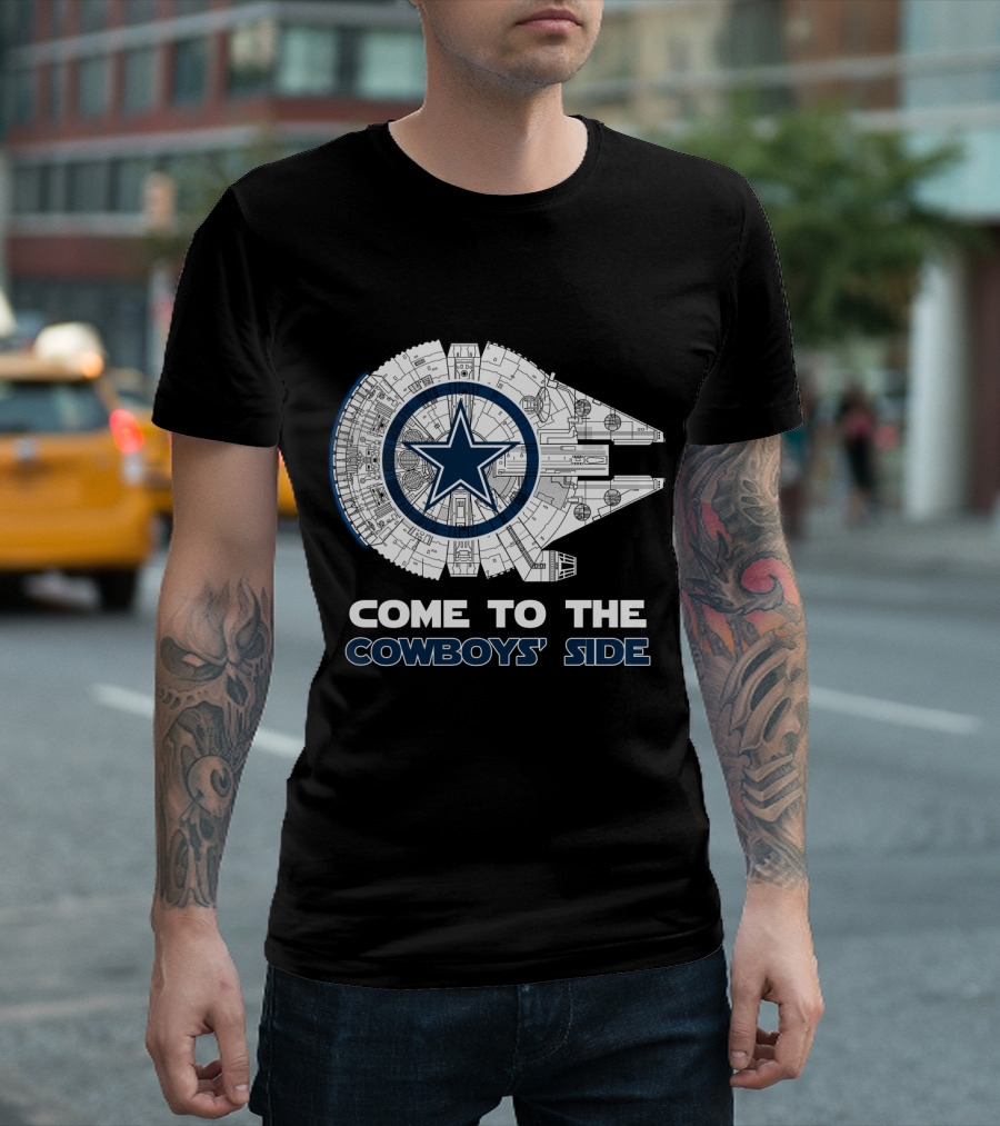 Dallas Cowboys Come To The Cowboys' Side Millennium Falcon Nfl T-Shirt