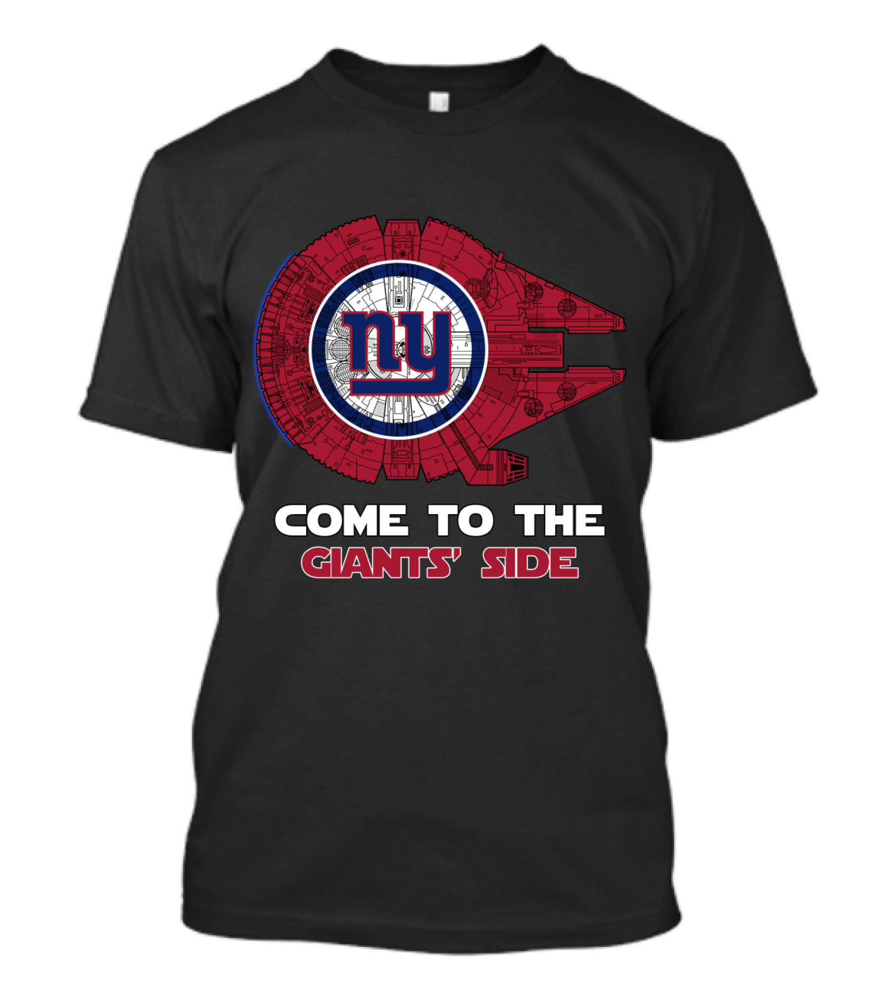 New York Giants Millennium Falcon Nfl Come To The Giants' Side T-Shirt