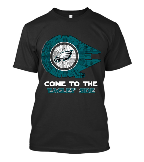 Philadelphia Eagles Come To The Eagles' Side Millennium Falcon Nfl T-Shirt