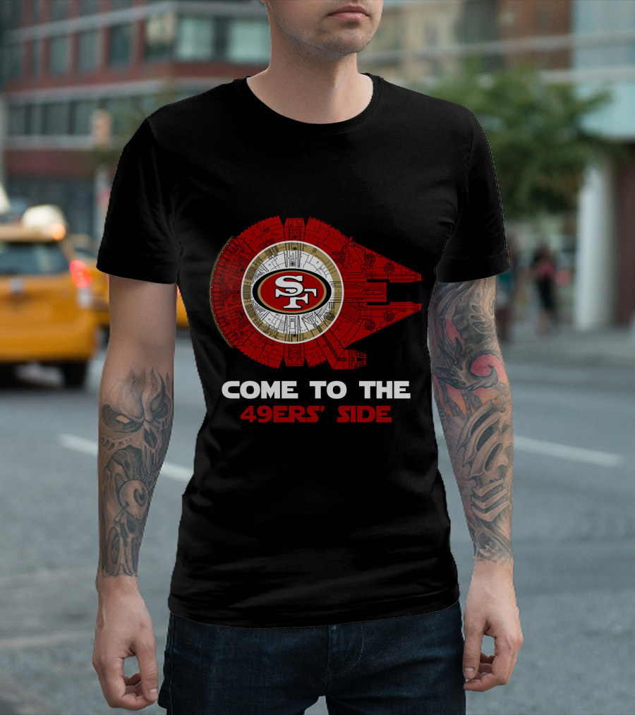 Come To The 49ers' Side San Francisco 49ers Millennium Falcon Nfl T-Shirt