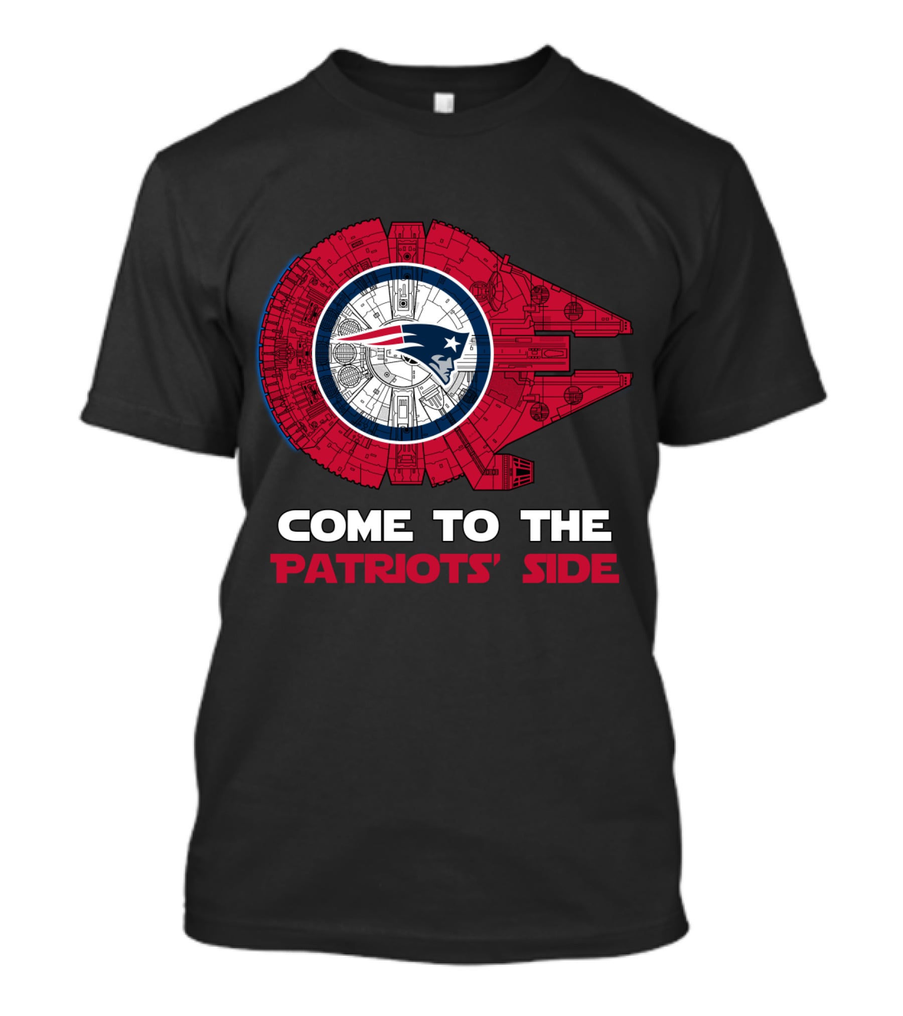 Come To The Patriots' Side Millennium Falcon New England Patriots T-Shirt