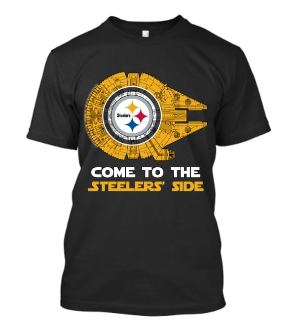 Come To The Steelers' Side Pittsburgh Steelers Millennium Falcon T-Shirt