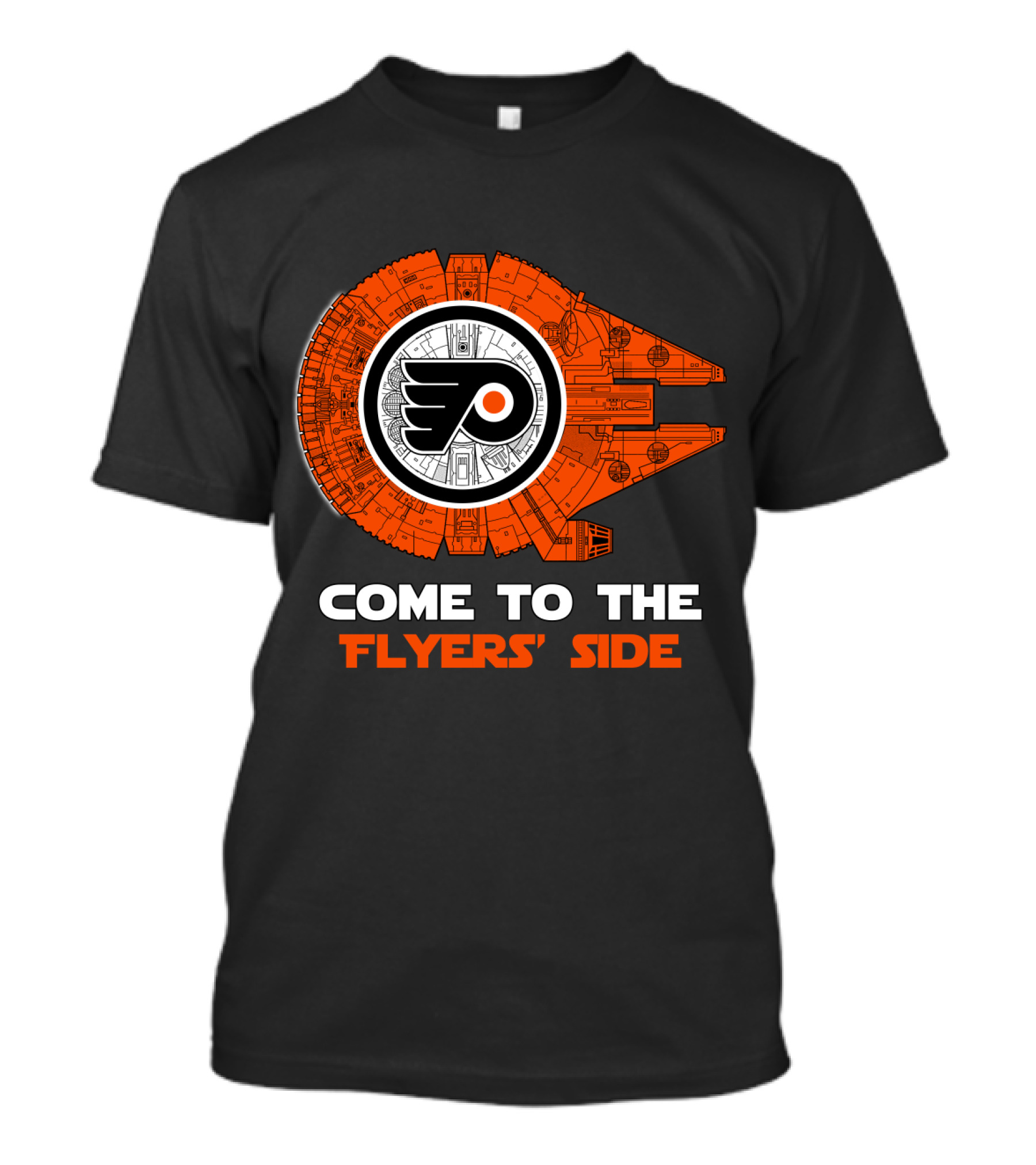 Come To The Flyers' Side Philadelphia Millennium Falcon T-Shirt