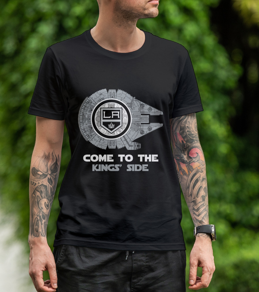 Come To The Kings' Side Los Angeles Kings Millennium Falcon T-Shirt