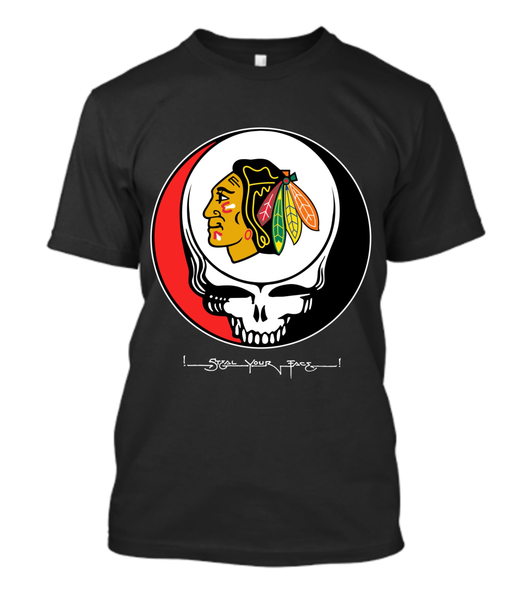Chicago Blackhawks Steal Your Face Grateful Dead T-Shirt