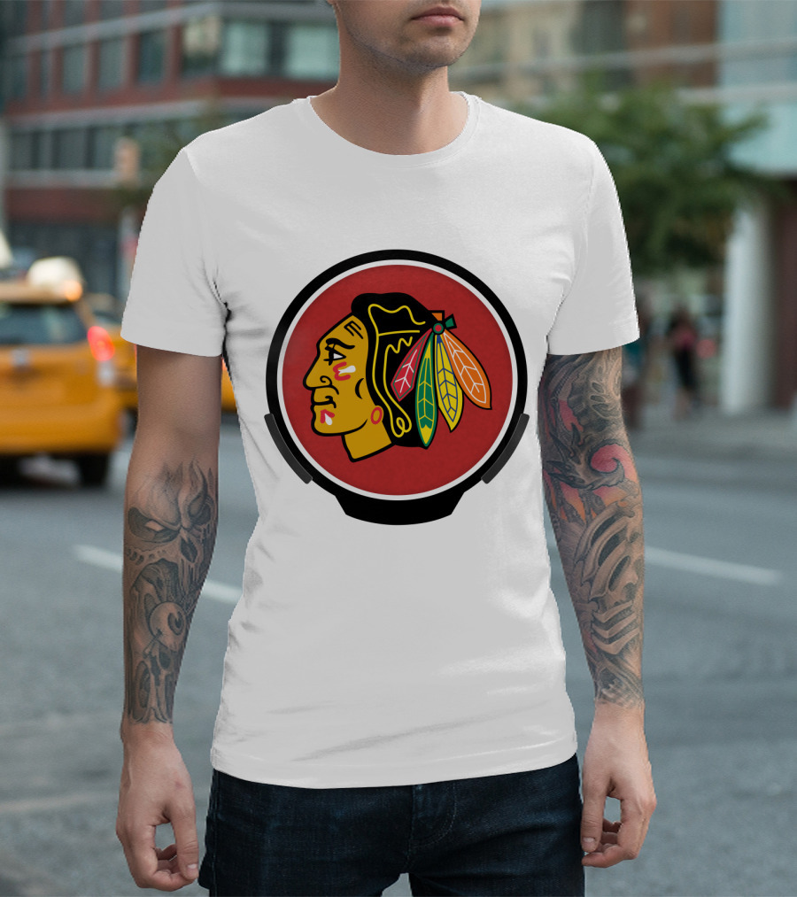 Chicago Blackhawks Iconic Power Decal T-Shirt