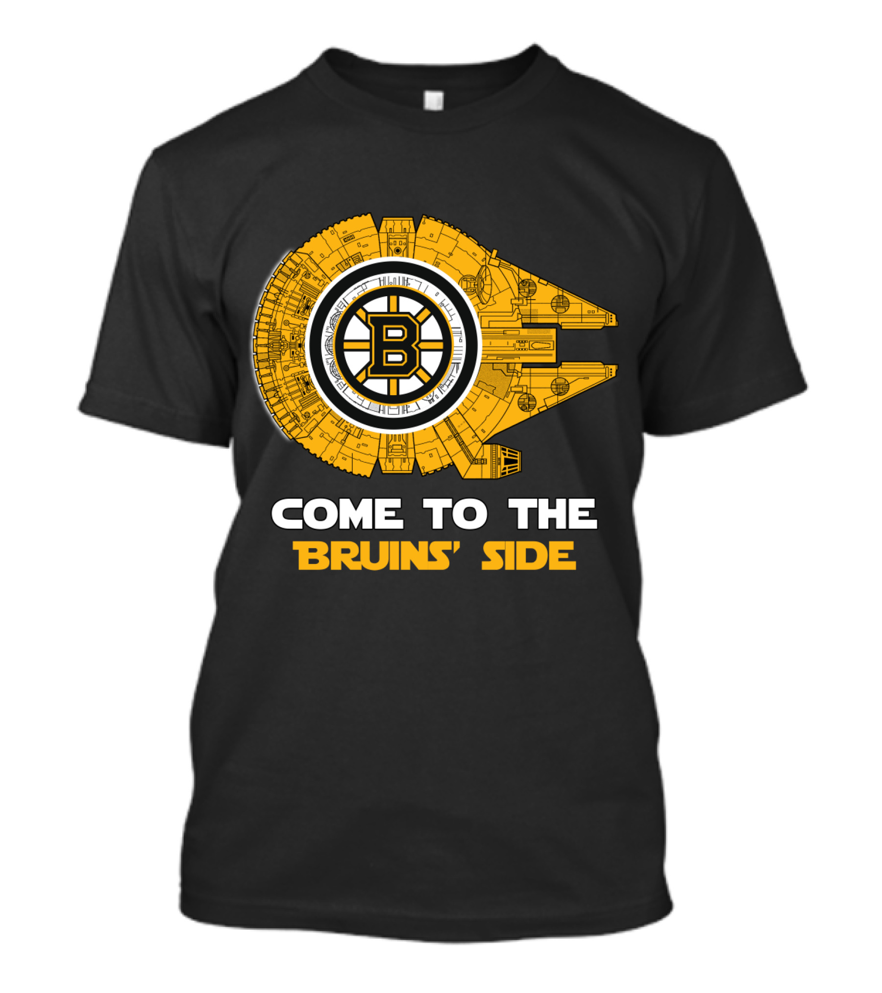 Come To The Bruins' Side Millennium Falcon T-Shirt
