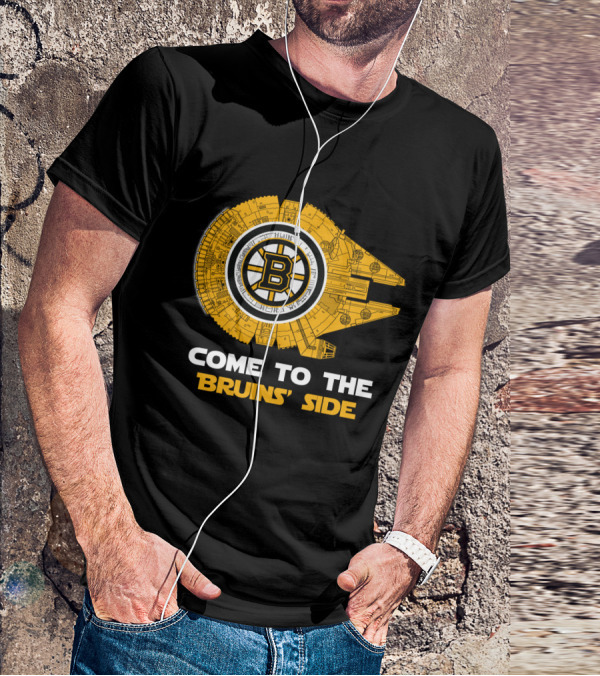Come To The Bruins' Side Millennium Falcon T-Shirt
