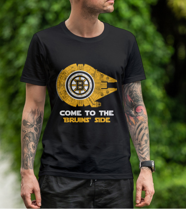 Come To The Bruins' Side Millennium Falcon T-Shirt