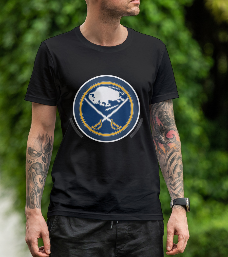 Buffalo Sabres Power Decal Logo NHL Team Emblem T-Shirt