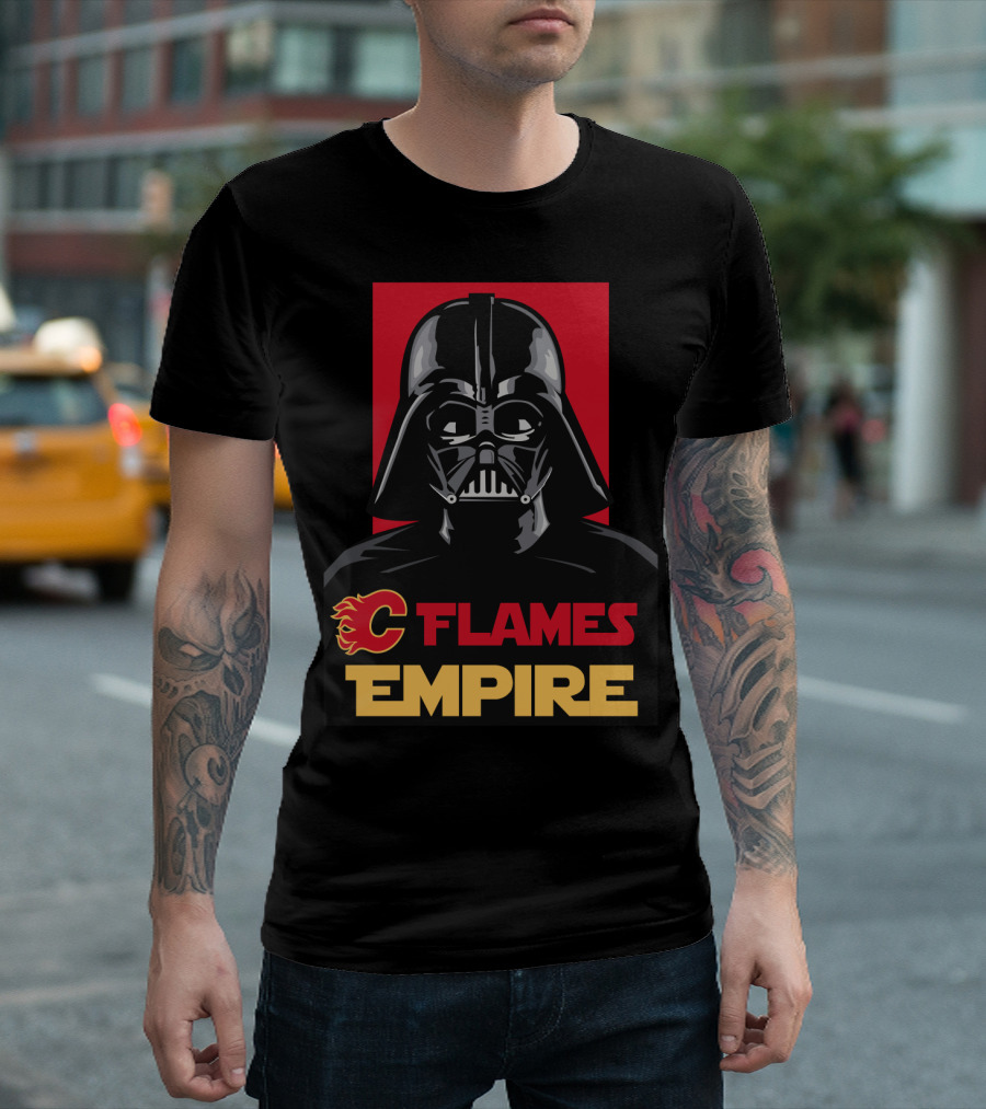 Calgary Flames Empire Darth Vader NHL T-Shirt
