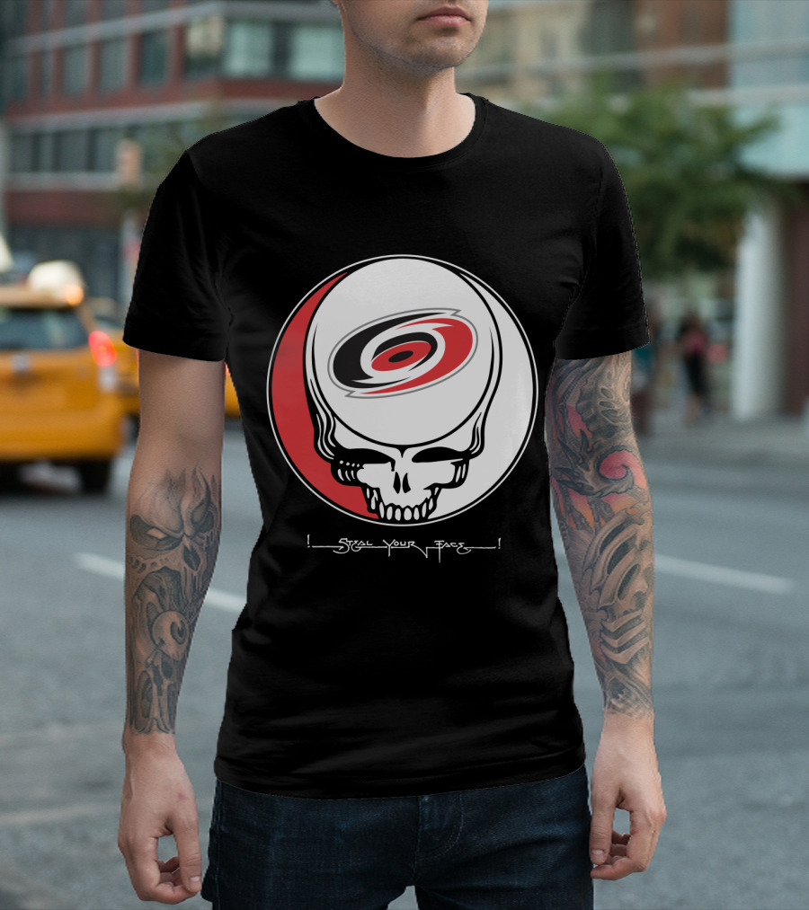 Steal Your Face Grateful Dead Carolina Hurricanes T-Shirt