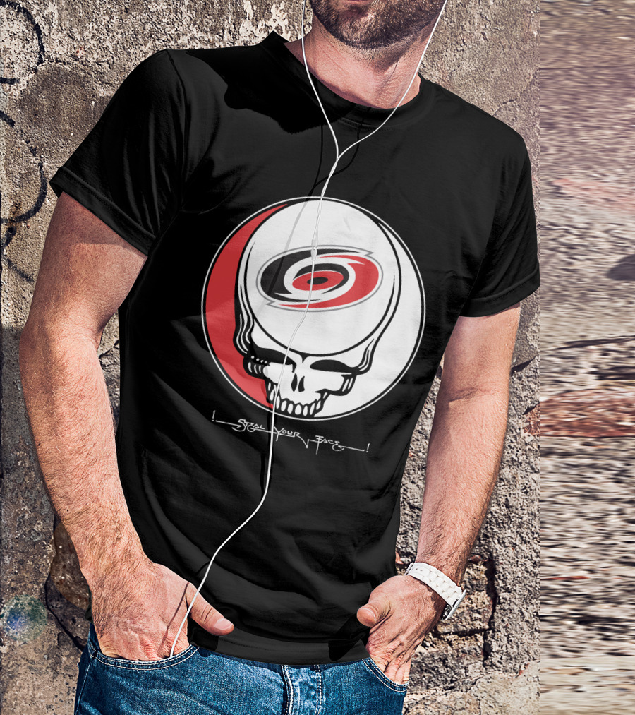 Steal Your Face Grateful Dead Carolina Hurricanes T-Shirt