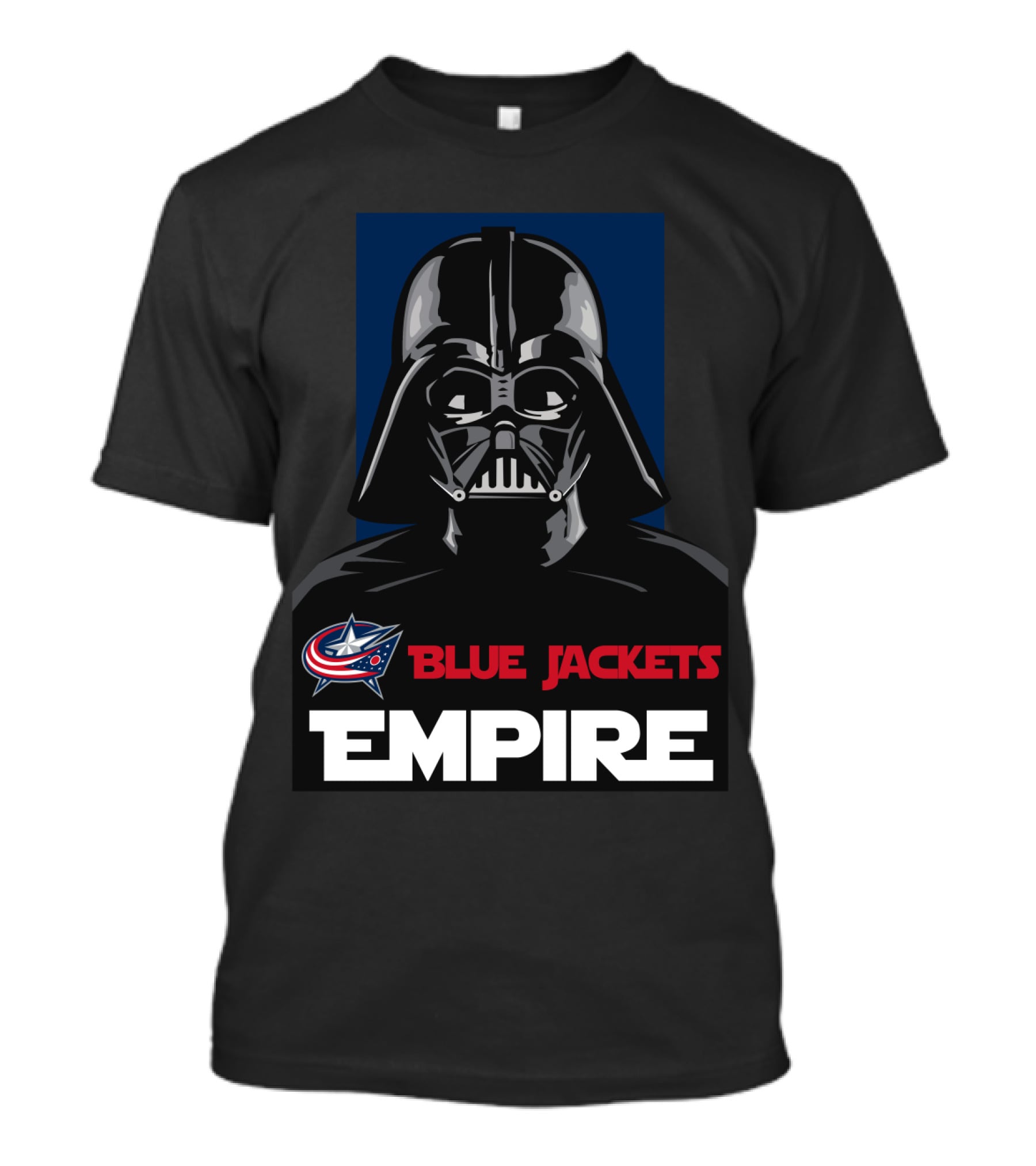 Columbus Blue Jackets Empire Darth Vader NHL T-Shirt