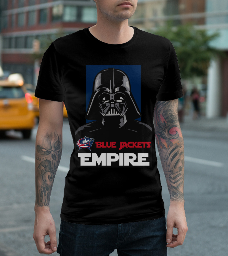 Columbus Blue Jackets Empire Darth Vader NHL T-Shirt