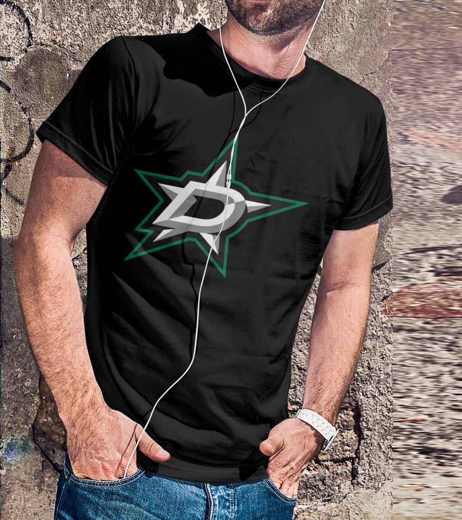 Dallas Stars Hockey Team Logo Black T-Shirt