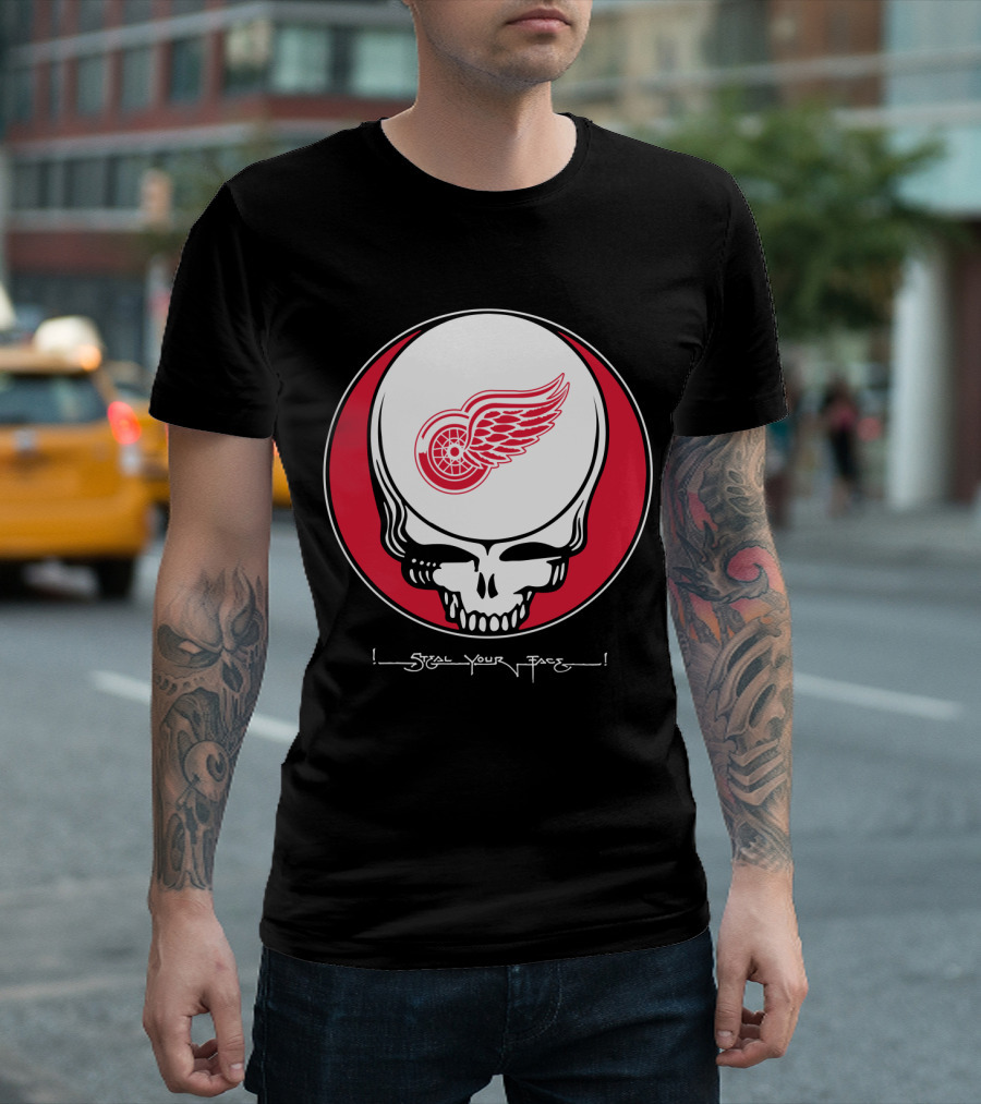Grateful Dead Steal Your Face Detroit Red Wings T-Shirt