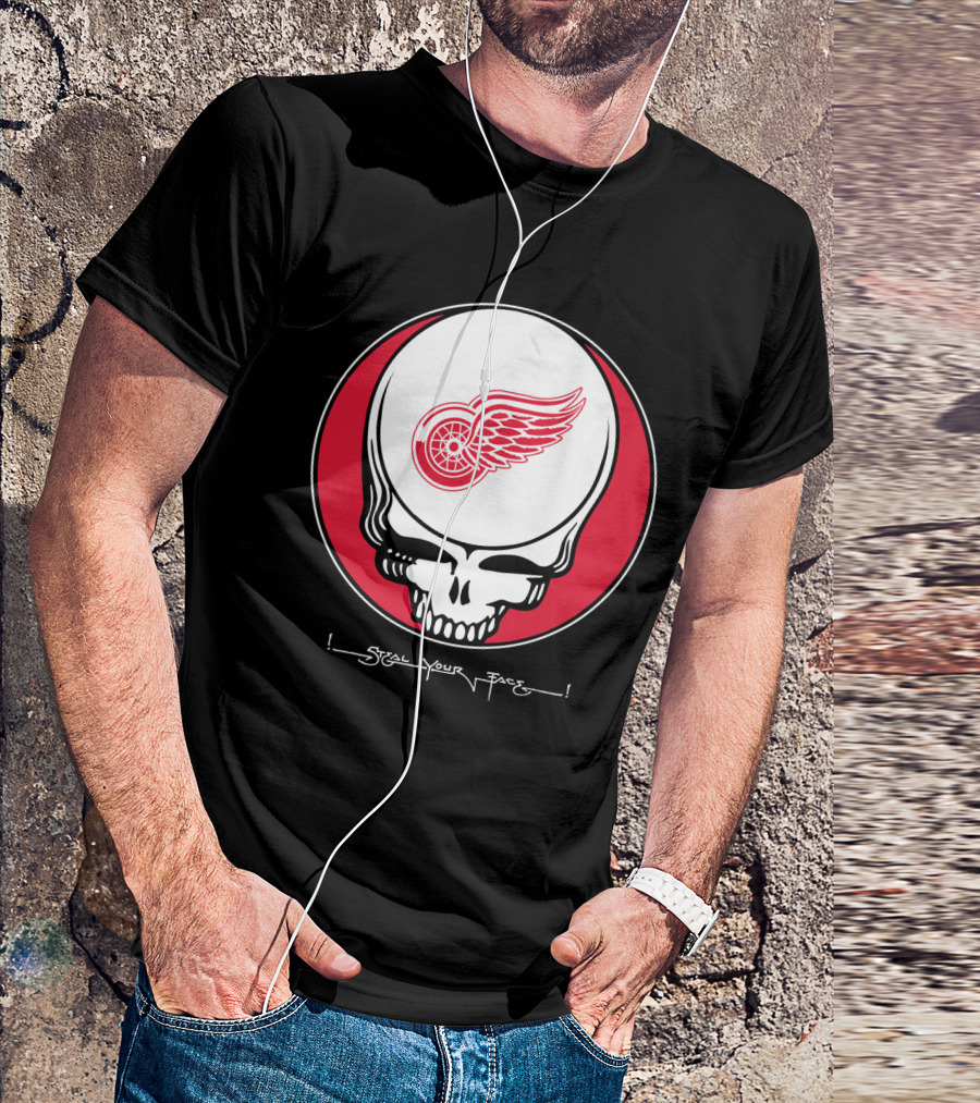 Grateful Dead Steal Your Face Detroit Red Wings T-Shirt