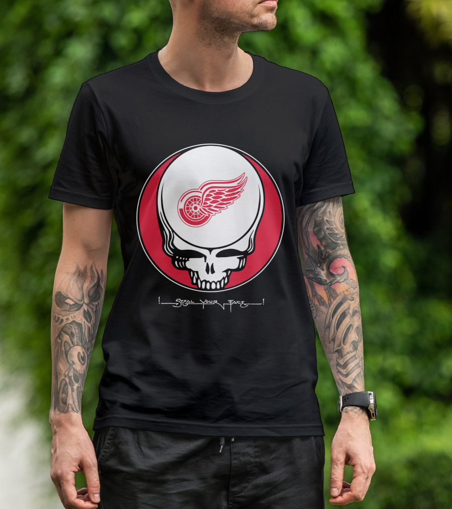 Grateful Dead Steal Your Face Detroit Red Wings T-Shirt
