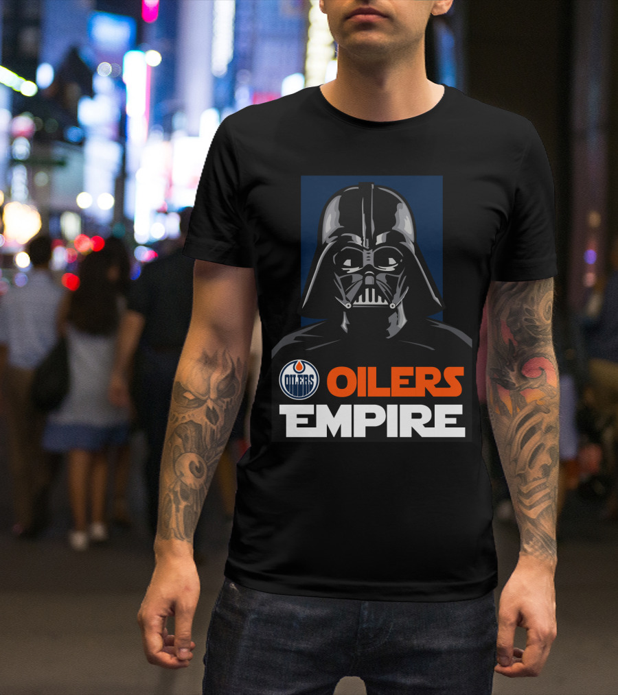 Edmonton Oilers Empire Darth Vader NHL T-Shirt