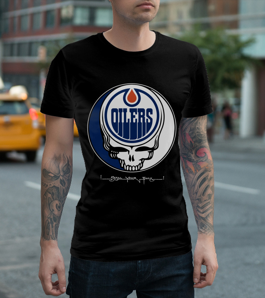 Grateful Dead Steal Your Face Edmonton Oilers T-Shirt