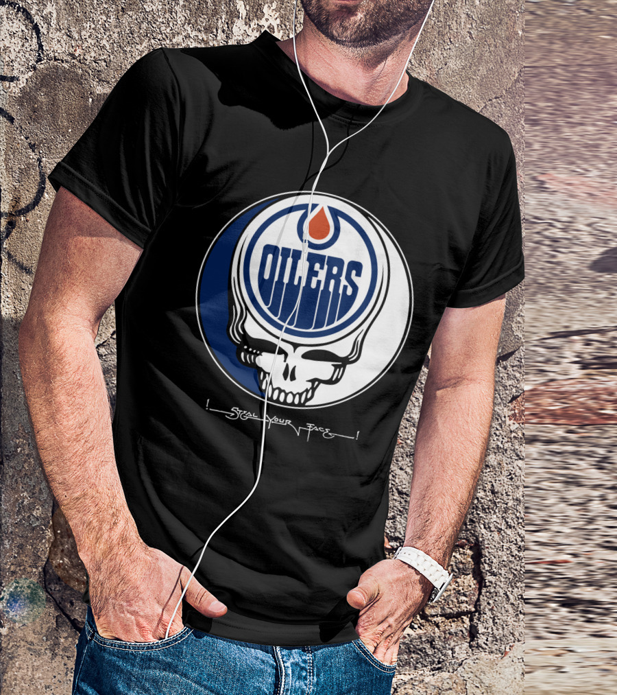 Grateful Dead Steal Your Face Edmonton Oilers T-Shirt