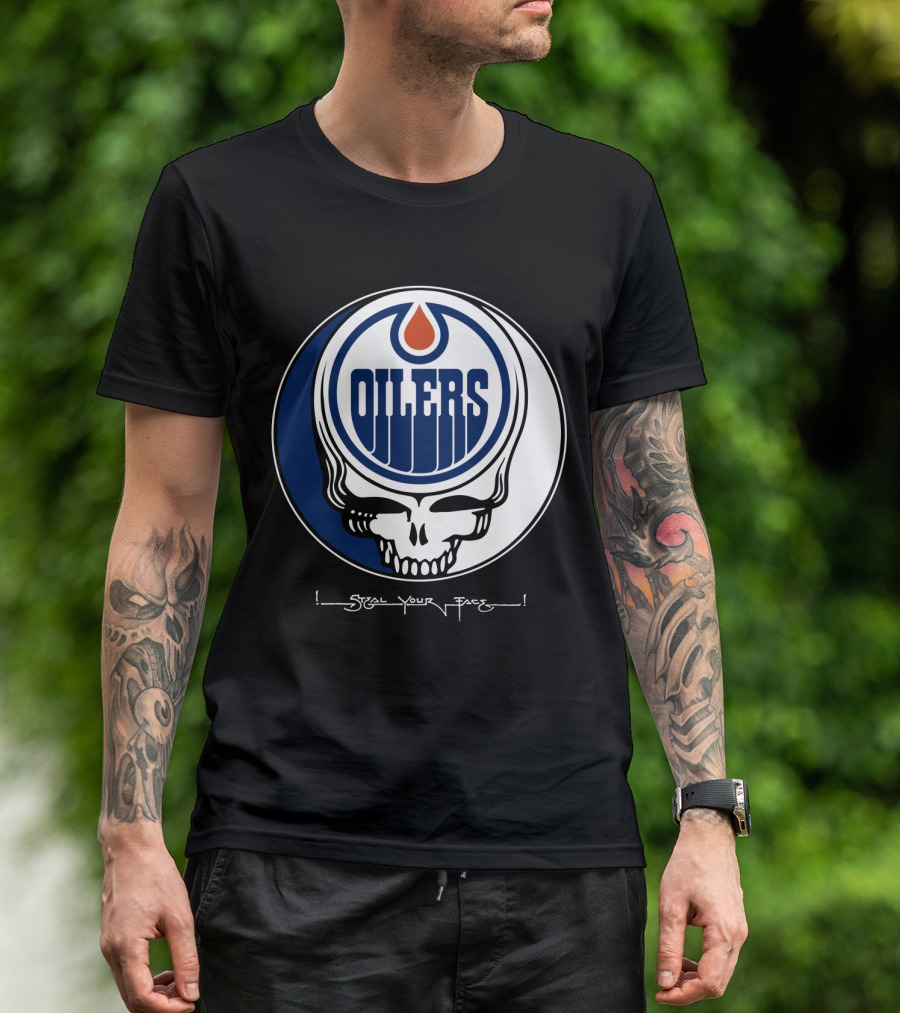 Grateful Dead Steal Your Face Edmonton Oilers T-Shirt
