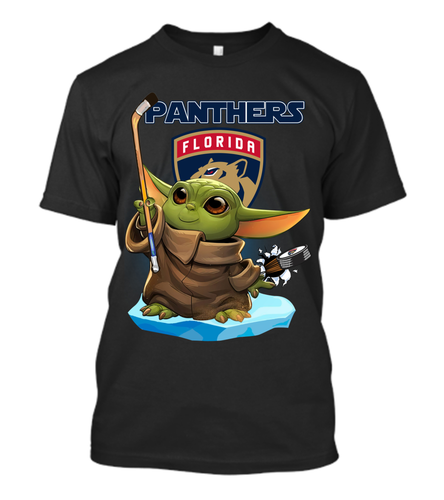 Baby Yoda Florida Panthers Hockey Fun T-Shirt