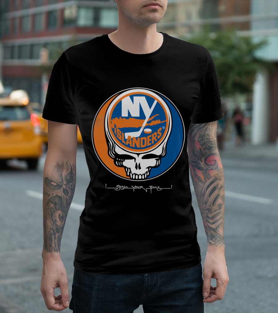 GRATEFUL DEAD NY ISLANDERS STEAL YOUR FACE T-Shirt