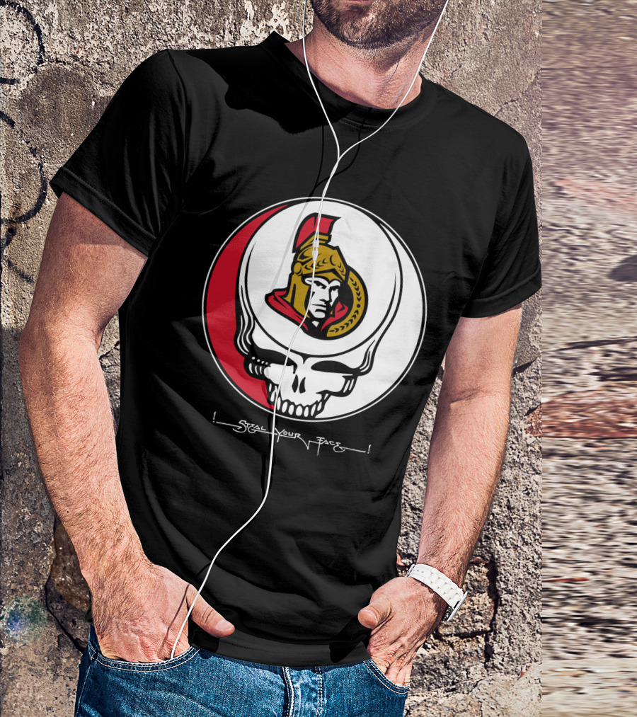 Steal Your Face Grateful Dead Ottawa Senators T-Shirt