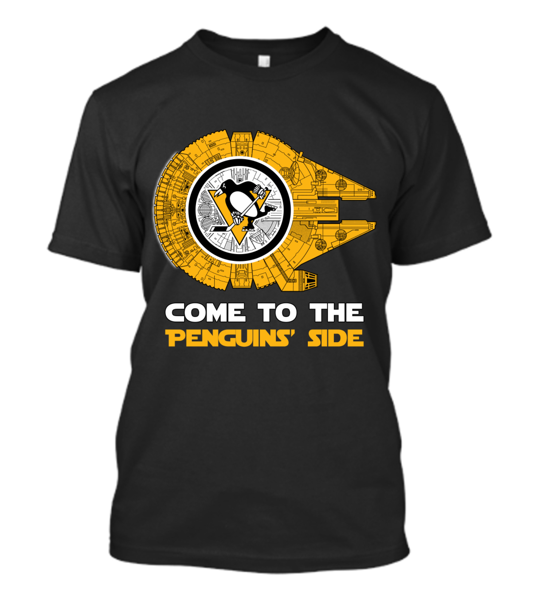 Pittsburgh Penguins Millennium Falcon Come To The Penguins' Side T-Shirt