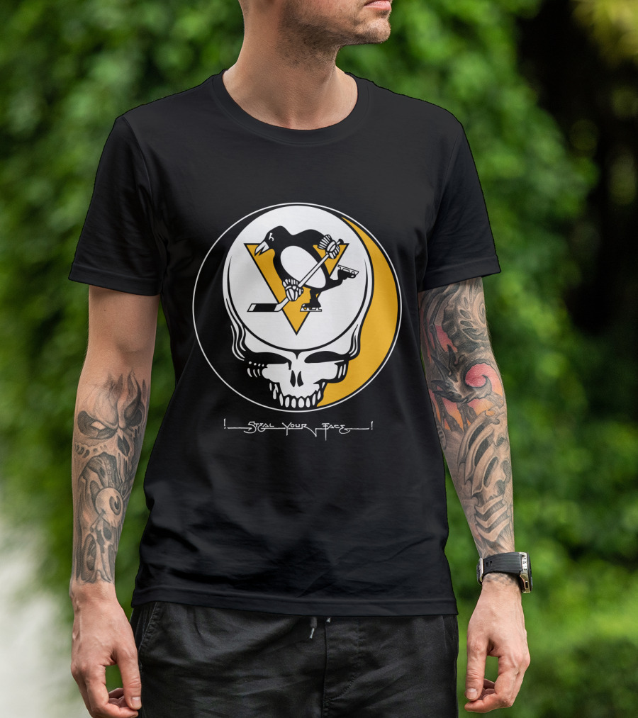 Steal Your Face Grateful Dead Pittsburgh Penguins T-Shirt