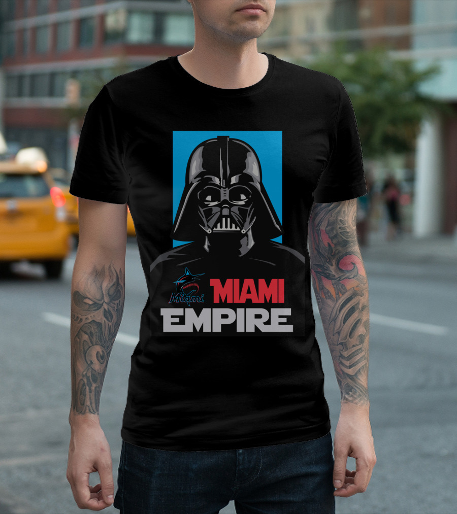 Miami Marlins Empire Miami Darth Vader T-Shirt