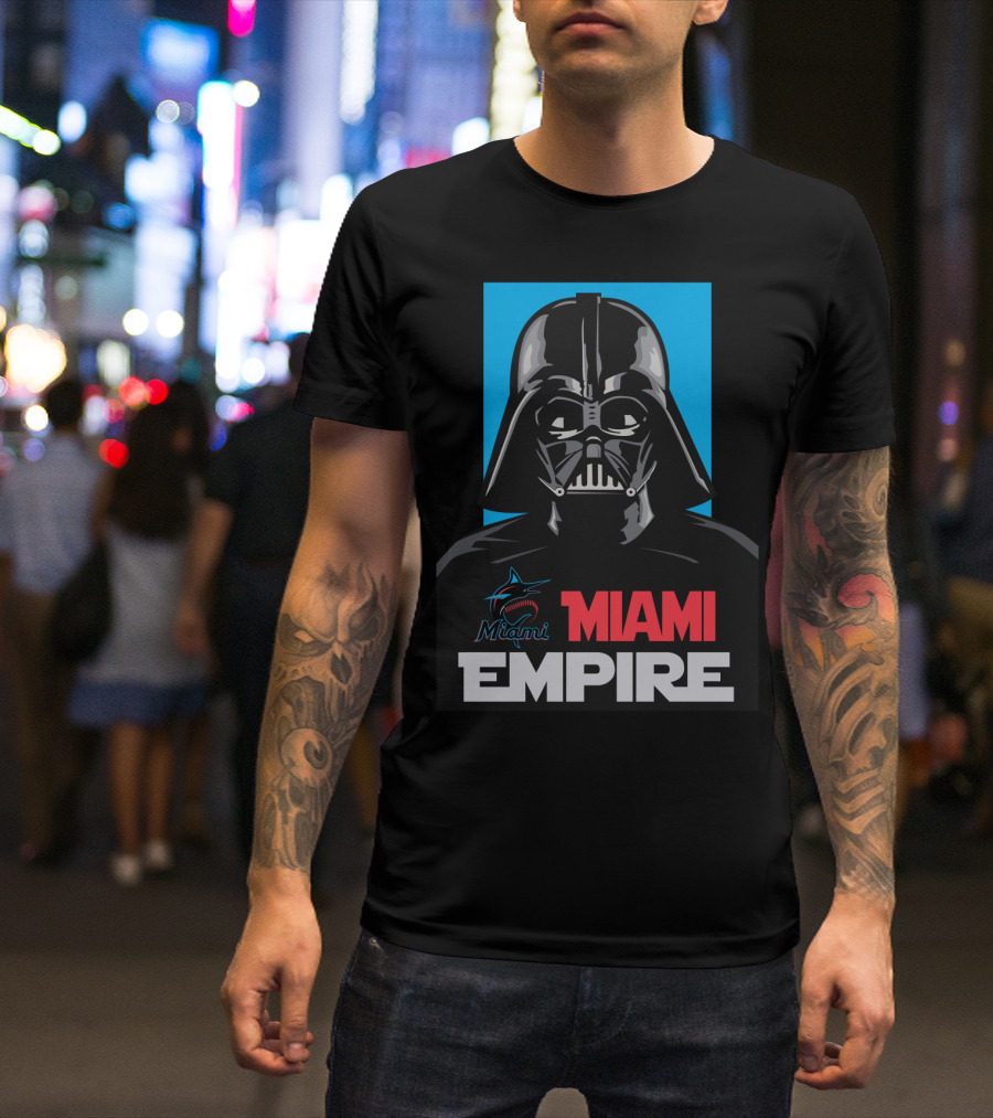 Miami Marlins Empire Miami Darth Vader T-Shirt
