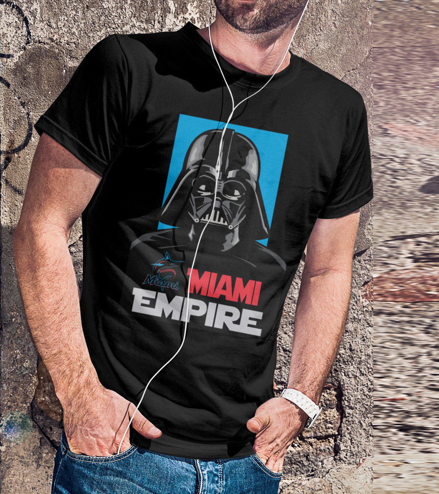 Miami Marlins Empire Miami Darth Vader T-Shirt