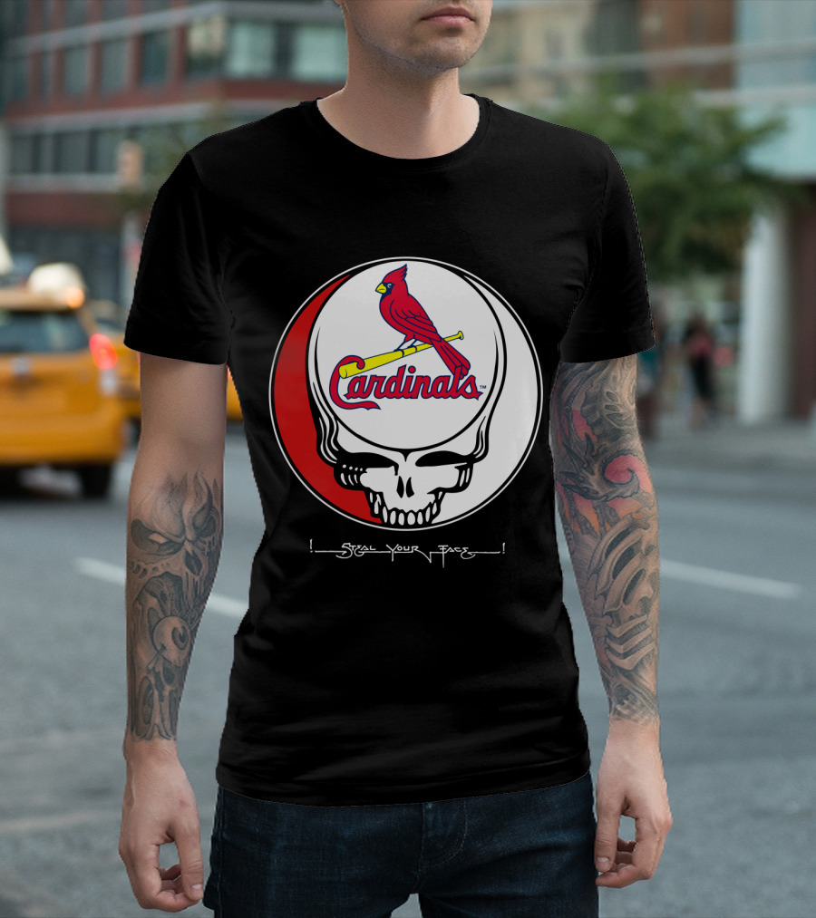 GRATEFUL DEAD St. Louis Cardinals Steal Your Face T-Shirt