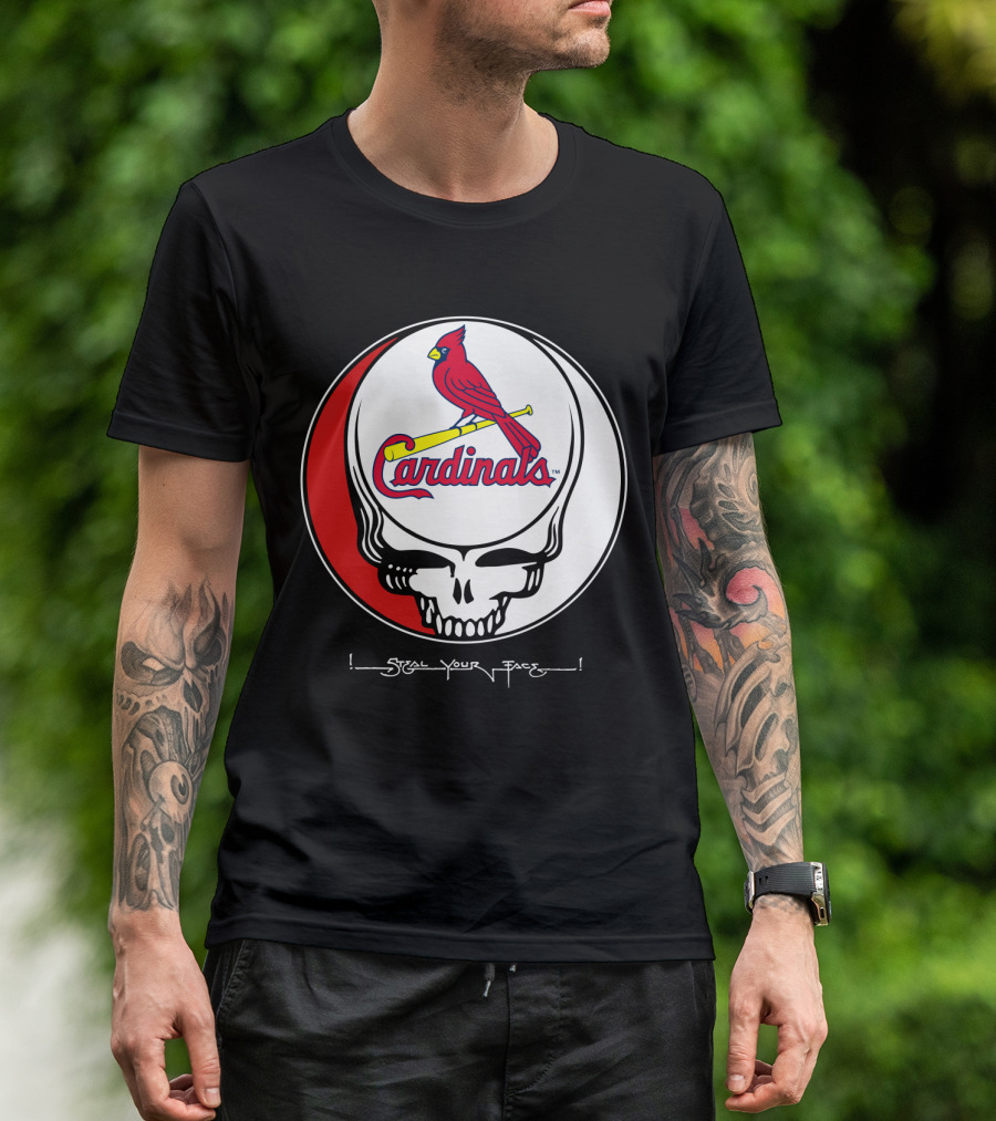 GRATEFUL DEAD St. Louis Cardinals Steal Your Face T-Shirt