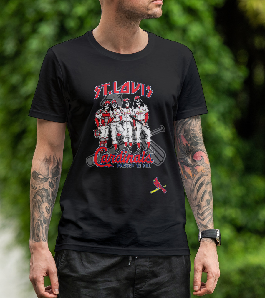 St. Louis Cardinals KISS Dressed To Kill T-Shirt