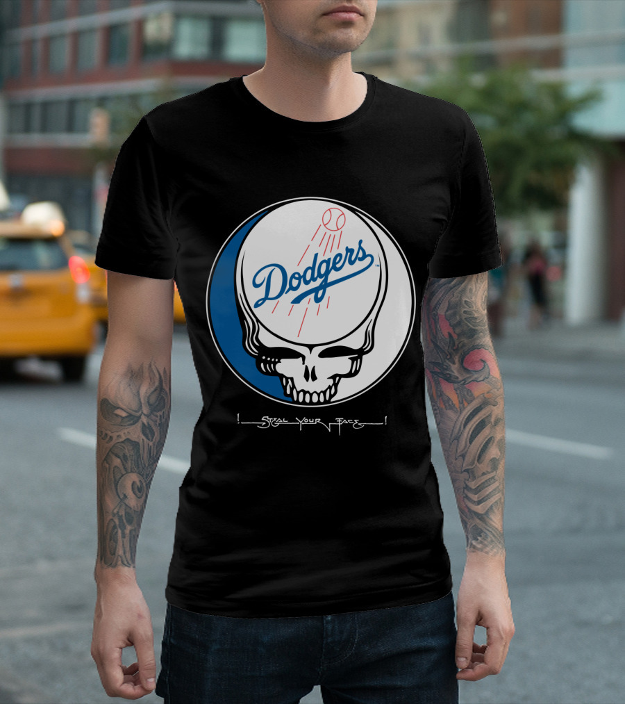 Grateful Dead Steal Your Face Dodgers T-Shirt