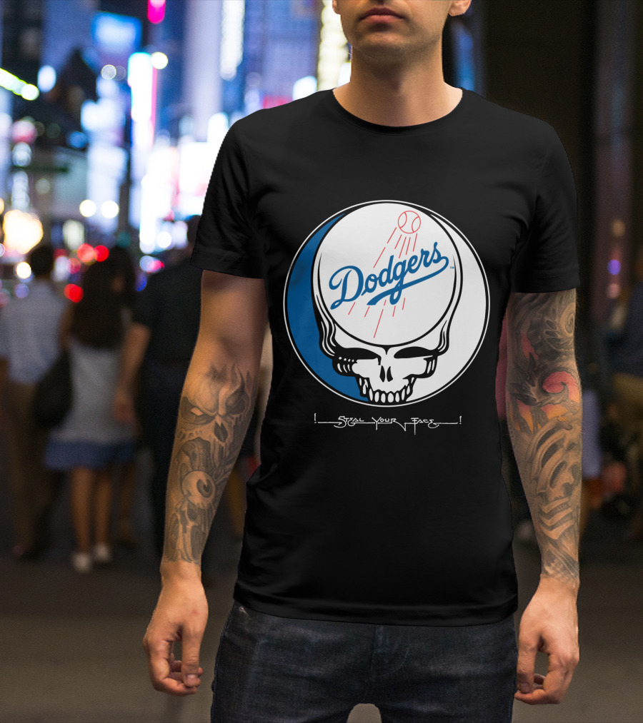 Grateful Dead Steal Your Face Dodgers T-Shirt